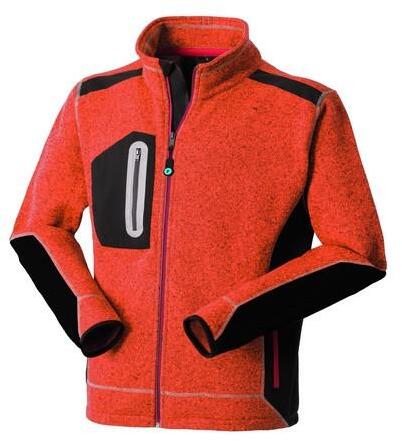 Felpa Skill Arancio Maglione in Pile con Inserti Rinforzati