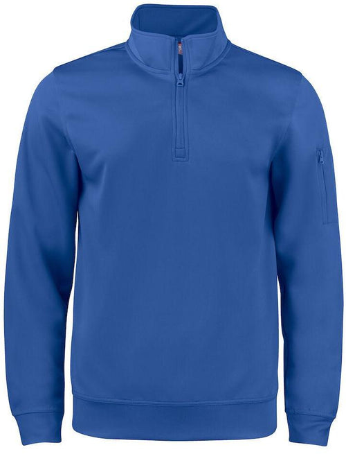 Felpa Tecnica Active Royal Azzurro Felpa Sportiva Mezza Zip Taschino su Manica