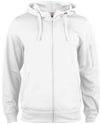 Felpa Tecnica Bianco Felpa Zip Cappuccio Sportiva con Tasche