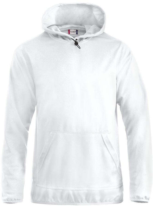 Felpa Tecnica Danville Bianco Felpa Sportiva con Cappuccio e Tascone