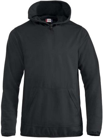 Felpa Tecnica Danville Nero Felpa Sportiva con Cappuccio e Tascone