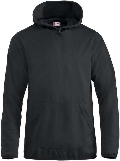 Felpa Tecnica Danville Nero Felpa Sportiva con Cappuccio e Tascone