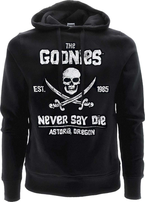 Felpa Uomo Con Cappuccio the Goonies in Cotone Felpa Casual Nera Moda/Uomo/Abbigliamento/Felpe/Felpe con cappuccio Il Distintivo - Pesaro, Commerciovirtuoso.it
