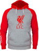 Felpa Uomo Grigia E Rossa Con Cappuccio Liverpool Moda/Uomo/Abbigliamento/Abbigliamento sportivo/Felpe/Felpe con cappuccio Il Distintivo - Pesaro, Commerciovirtuoso.it