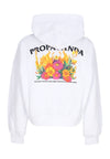 PROPAGANDA Felpa Cappuccio Corta Donna W Pyromantics Croptop Hoodie White da donna