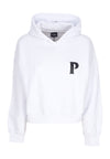 PROPAGANDA Felpa Cappuccio Corta Donna W Pyromantics Croptop Hoodie White da donna