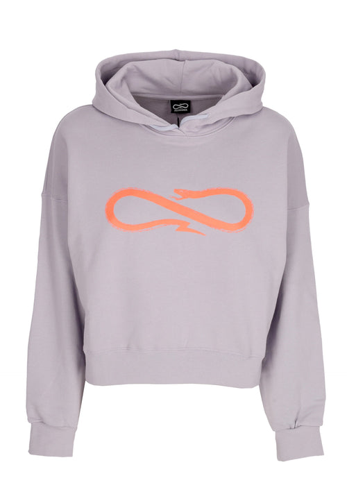 PROPAGANDA Felpa Cappuccio Corta Donna W Woman Logo Croptop Hoodie Dusk da donna