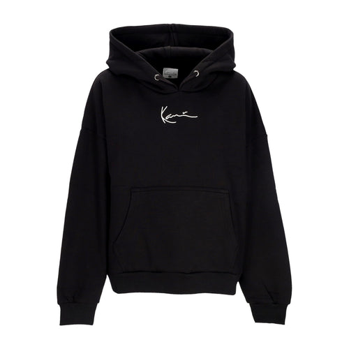 KARL KANI Felpa Cappuccio Donna W Essential Os Hoodie Black da donna