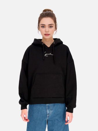 KARL KANI Felpa Cappuccio Donna W Essential Os Hoodie Black da donna