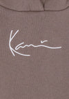 KARL KANI Felpa Cappuccio Donna W Small Signature Essential Os Hoodie Taupe da donna