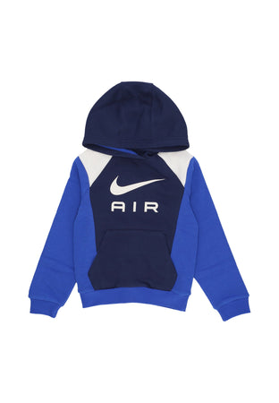 Nike Felpa Cappuccio Ragazzo Air Logo Hoodie Midnight Navy/game Royal/sail/sail da uomo
