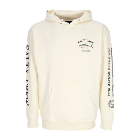 SALTY CREW Felpa Cappuccio Uomo Ahi Mount Fleece Bone da uomo