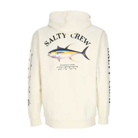 SALTY CREW Felpa Cappuccio Uomo Ahi Mount Fleece Bone da uomo