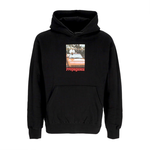 PROPAGANDA Felpa Cappuccio Uomo Amen Hoodie Black da uomo