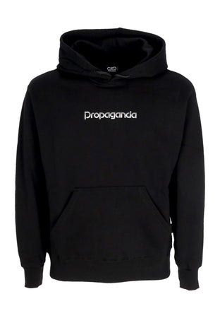 PROPAGANDA Felpa Cappuccio Uomo Apple Hoodie Black da uomo