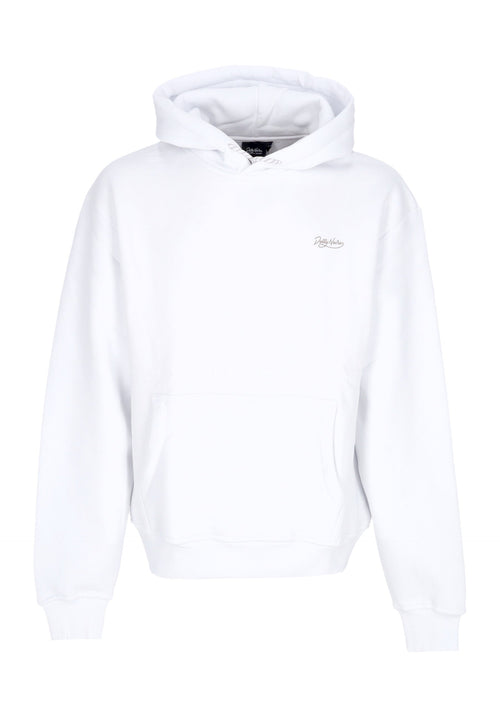 DOLLY NOIRE Felpa Cappuccio Uomo Asso Di Denari Hoodie White da uomo