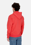 ALPHA INDUSTRIES Felpa Cappuccio Uomo Basic Hoodie Tadiant Red da uomo