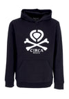 C1RCA Felpa Cappuccio Uomo Bones Hoodie Black da uomo