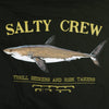 SALTY CREW Felpa Cappuccio Uomo Bruce Hood Fleece Black da uomo