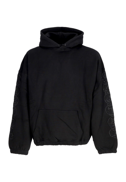 WASTED PARIS Felpa Cappuccio Uomo Bury Boxy Hoodie Black da uomo