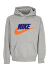Nike Felpa Cappuccio Uomo Club Futura Hoodie Dk Grey Heather/lt Smoke Grey da uomo