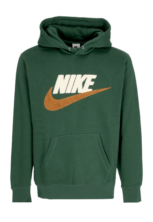 Nike Felpa Cappuccio Uomo Club Futura Hoodie Fir/fir da uomo