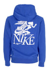 Nike Felpa Cappuccio Uomo Club Nvlty Hoodie Game Royal/game Royal/sail da uomo