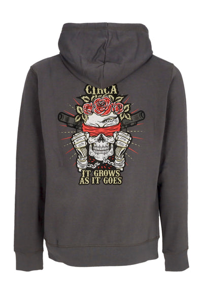 C1RCA Felpa Cappuccio Uomo Crescit Eundo Hoodie Anthracite da uomo