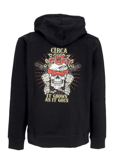 C1RCA Felpa Cappuccio Uomo Crescit Eundo Hoodie Black da uomo