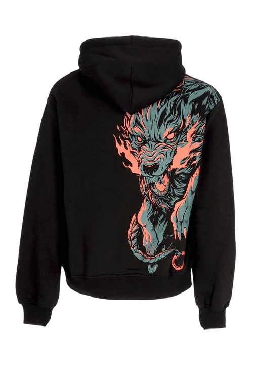 DOLLY NOIRE Felpa Cappuccio Uomo Cu-sith Hoodie Black da uomo