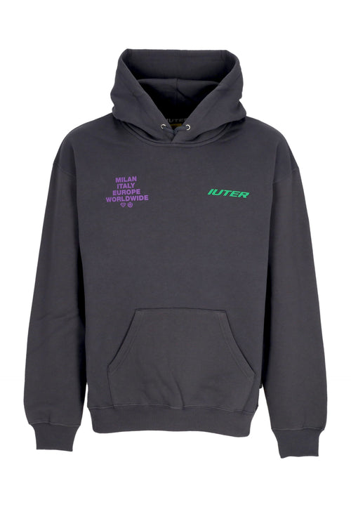 IUTER Felpa Cappuccio Uomo Cupido Hoodie Asphalt da uomo