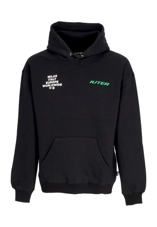 IUTER Felpa Cappuccio Uomo Cupido Hoodie Black da uomo