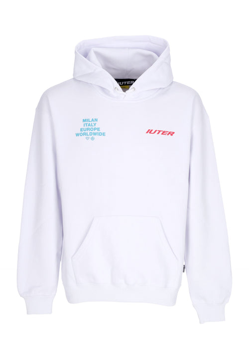 IUTER Felpa Cappuccio Uomo Cupido Hoodie White da uomo