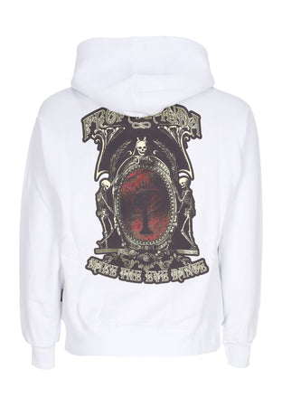 PROPAGANDA Felpa Cappuccio Uomo Dance Hoodie White da uomo