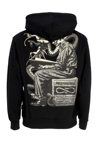 PROPAGANDA Felpa Cappuccio Uomo Dream Hoodie Black da uomo
