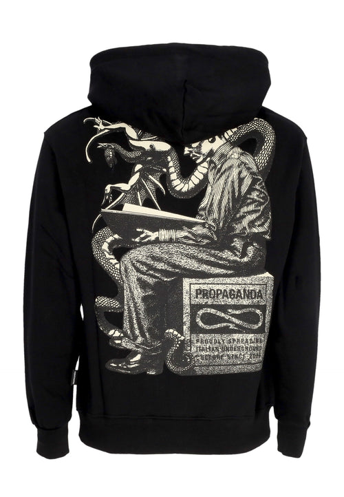 PROPAGANDA Felpa Cappuccio Uomo Dream Hoodie Black da uomo