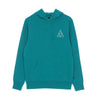HUF Felpa Cappuccio Uomo Essentials Tt Po Hoodie Tropical Green da uomo