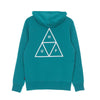 HUF Felpa Cappuccio Uomo Essentials Tt Po Hoodie Tropical Green da uomo
