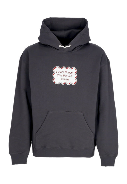 IUTER Felpa Cappuccio Uomo Future Hoodie Asphalt da uomo