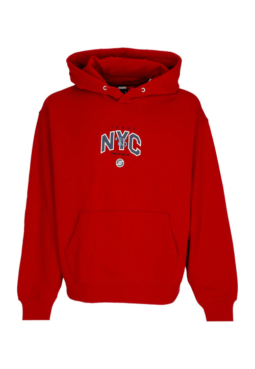 Tommy Hilfiger Felpa Cappuccio Uomo Game Day Logo Hoodie Arizona Red da uomo