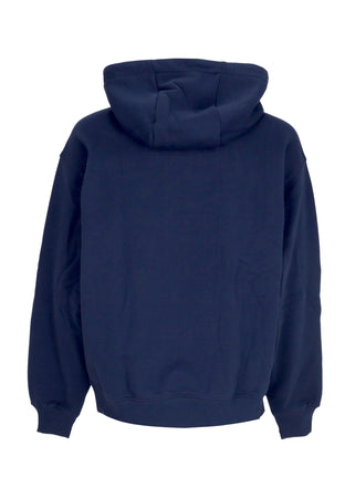 Tommy Hilfiger Felpa Cappuccio Uomo Game Day Logo Hoodie Dark Ink da uomo