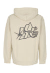 HUF Felpa Cappuccio Uomo Glow Po Hoodie Stone da uomo