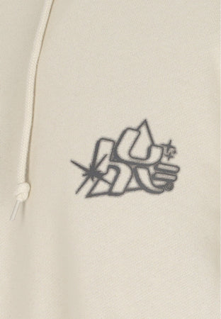 HUF Felpa Cappuccio Uomo Glow Po Hoodie Stone da uomo