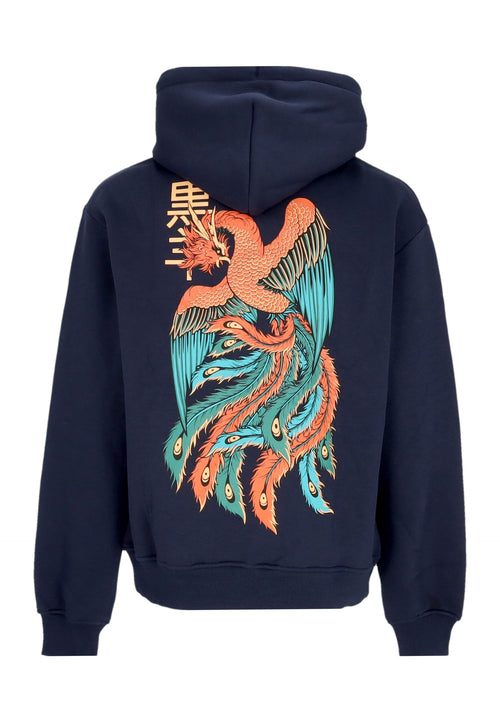 DOLLY NOIRE Felpa Cappuccio Uomo Hoo Hoodie Midnight Blue da uomo