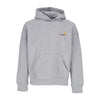 CARHARTT WIP Felpa Cappuccio Uomo Hooded American Script Grey Heather da uomo