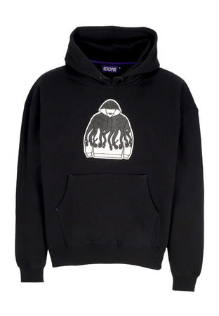 OCTOPUS Felpa Cappuccio Uomo Iconic Hoodie Black da uomo