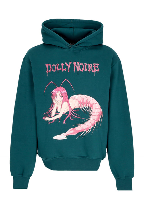 DOLLY NOIRE Felpa Cappuccio Uomo Iso-onna Japan Tour Hoodie Teal da uomo