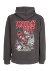 C1RCA Felpa Cappuccio Uomo Knock Out Hoodie Anthracite da uomo