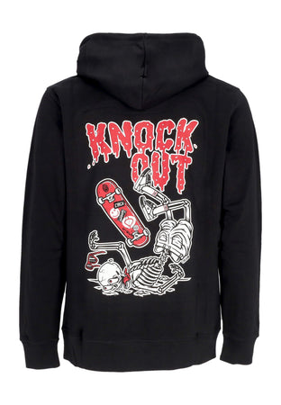 C1RCA Felpa Cappuccio Uomo Knock Out Hoodie Black da uomo