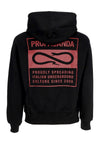 PROPAGANDA Felpa Cappuccio Uomo Label Og Hoodie Black da uomo